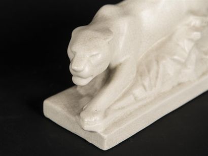 null Charles LEMANCEAU (1905-1980) Attribuée à
Lionne
Epreuve en céramique blanche...