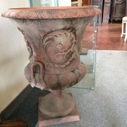 null Anduze vase en terre cuite de forme grecque classique pds : 88 kg
H : 83 cm