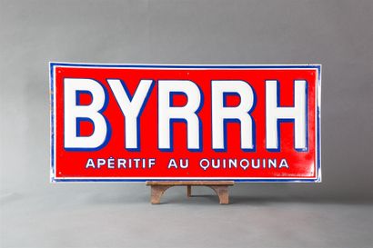 null BYRRH grande plaque émaillée 
90 x 40 cm
