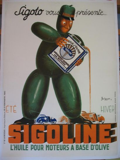null SIGOLINE Affiche entoilée signée BELLANGER
160 x 120 cm


