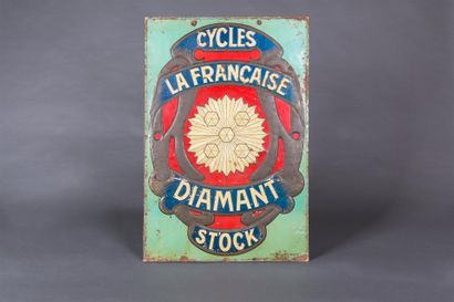 null Cycle la Française Diamant, tôle peinte signée G de Andreis
76 x 51 cm
