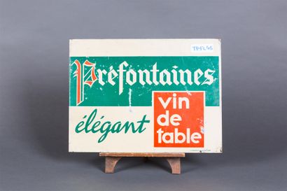 null Tôle peinte PREFONTAINE vin de table double face
45 x 35 cm

