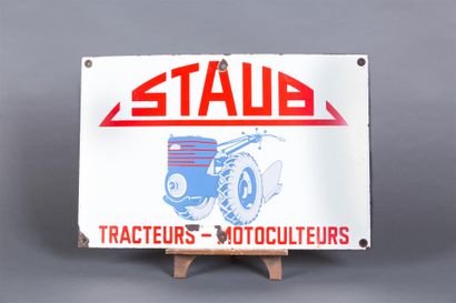 null TRACTEURS STAUB, plaque émaillée
60 x 40 cm
