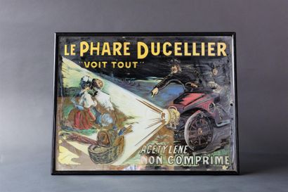 null LE PHARE DUCELLIER VOIT TOUT, miroir lithographié
67 x 50 cm
