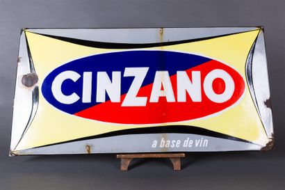 null Plaque emaillée Cinzano signée Jean Colin
100 x 50 cm