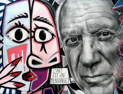 null Fabrice PRENAT (1982)
Picasso 2
Acrylique sur toile
116 x 89 cm