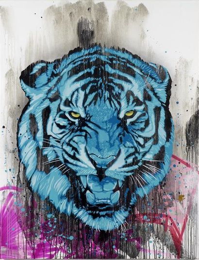 null VIZA (1982)
Le tigre
Acrylique sur toile
89 x 116 cm