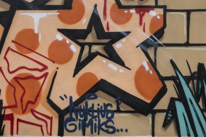 null JOHN KAYE (Australie)
GRAFFITI ART
Peinture à l'aérosol sur toile 
Mai 2015...