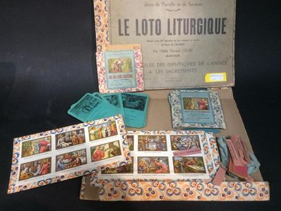 null Loto liturgique en carton imprimé