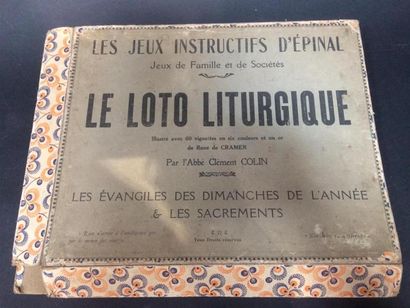 null Loto liturgique en carton imprimé