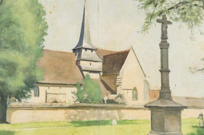 null Hippolyte TAVERNIER (1884-1957)
Paysage de Normandie
Huile sur toile
46 x 55...