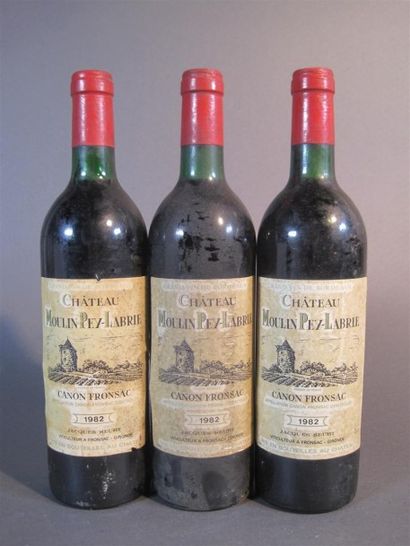 null 3 B CHÂTEAU MOULIN PEY-LABRIE (B.G; e.t.) Canon-Fronsac 1982