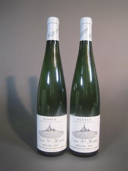 null 2 B RIESLING CLOS STE HUNE (Grand Cru) quelques marques étiquettes Trimbach...