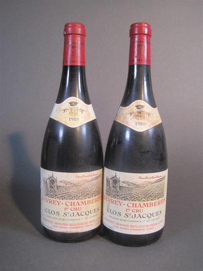 null 2 B GEVREY CHAMBERTIN CLOS ST JACQUES (1er Cru) 1 e.l.s; 1 e.l.a; clm.s. Armand...