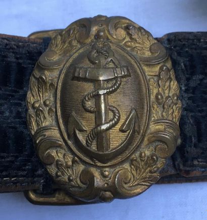 null Epée d'officier de marine avec fourreau et dragonne 
Modèle 1853
(fourreau en...