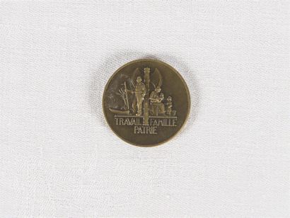 null Médaille satirique en cuivre, Napoléon III le petit vampire de la France 
Septembre...