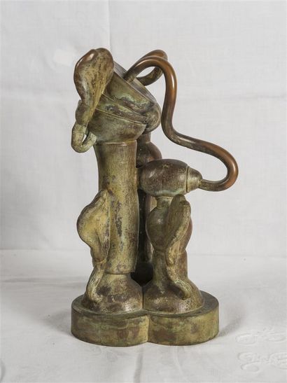 null César BAILLEU (1937)
Composition machiniste
Sculpture en cuivre et bronze
H :...