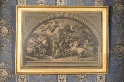 null Gravure d'après les chambres du Vatican
19ème siècle
34 x 50 cm