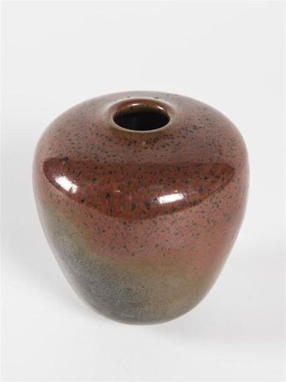 null Jean GIREL (Né en 1947)
Vase soliflore de forme ovoïde à col renflé en grès...