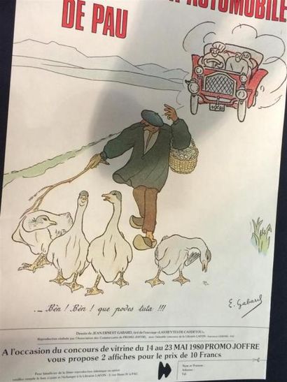 null Ernest GABARD (1879 - 1957) Affiche du cinquantenaire du Grand Prix Automobile...