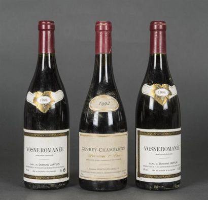 null 2 B VOSNE-ROMANÉE Jaffelin 1998
1 B GEVREY-CHAMBERTIN PERRIERES (1er Cru) e.l.s;...