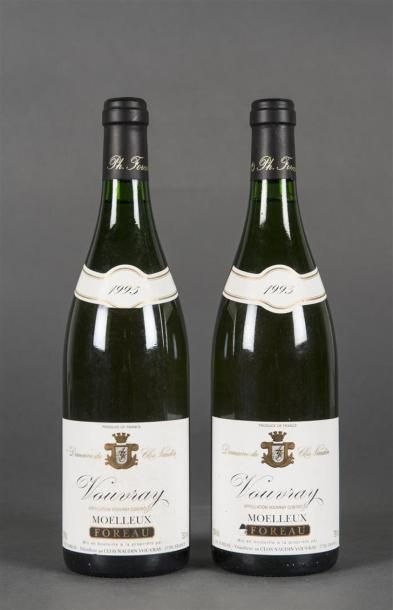 null 2 B VOUVRAY MOELLEUX (1 e.t.h. légères et 1 e.l.a.) Foreau 1995