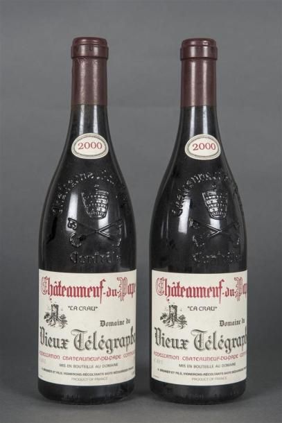 null 2 B CHATEAUNEUF DU PAPE Rouge Domaine du Vieux Télégraphe 2000