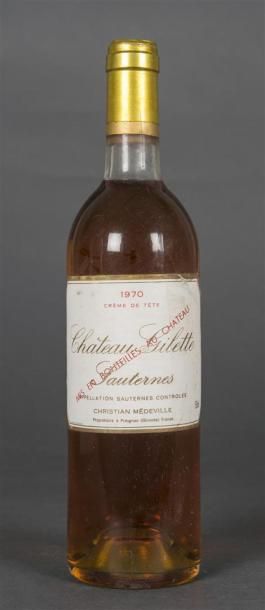 null 1 B CHÂTEAU GILETTE CRÊME DE TÊTE (B.G; e.l.s. plissée) Sauternes 1970