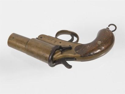 null Pistolet lance fusée en laiton vers 1880 