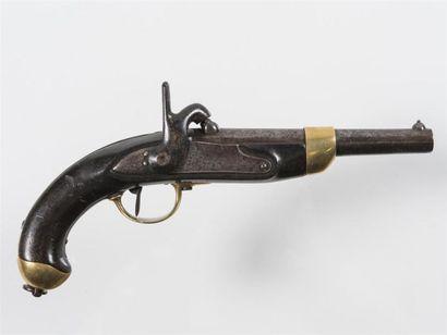 null Pistolet de cavalerie Modèle 1822 T Bis
Marquage effacé, vis du chien cassée,...