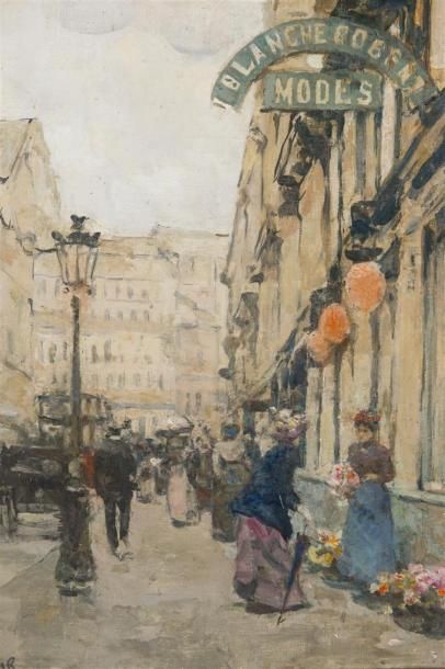 null Victor GUERRIER (1893-1968)
rue de Paris
huile sur toile
Signée en bas à gauche
37.5...