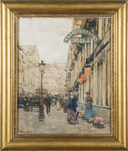 null Victor GUERRIER (1893-1968)
rue de Paris
huile sur toile
Signée en bas à gauche
37.5...