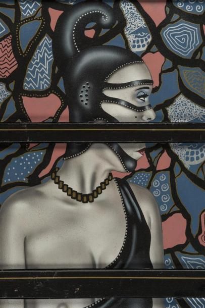 null Jean-Paul BOCAJ (1949)
"Madame"
Huile sur panneau
125 x 63 cm