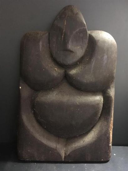 null Jean Pierre HELLE (1944 Genève-2015) 
Sculpture antropomorphe 
bois flotté
H:...