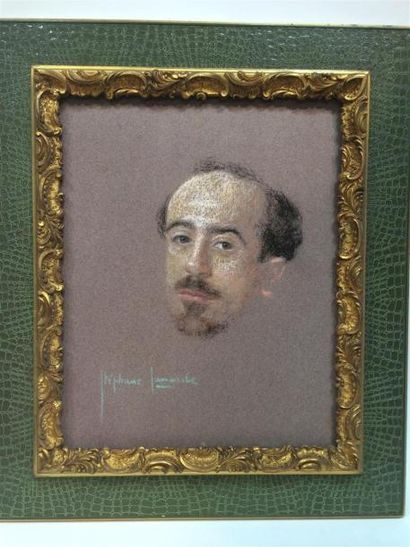 null Stéphane LAMARCHE (1891-1963)
Portrait de Linossier
Pastel sur papier
Signé...