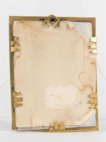 null Miniature rectangulaire sur ivoire
Reine Elisabeth d' Angleterre
19ème siècle
6x...