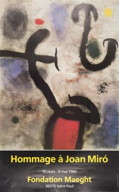 null Joan MIRO (1893-1983)
Affiche Hommage à Joan Miro
Fondation Maeght, 1984
75...