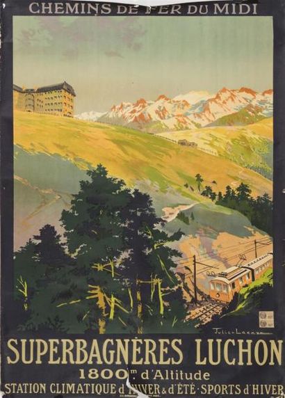 null Julien LACAZE (1866-1971)
Affiche des chemins de de fer
Superbagnères Luchon...