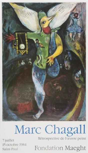 null Marc Chagall (1887-1985)
Affiche pour l'exposition Marc Chagall, rétrospective...