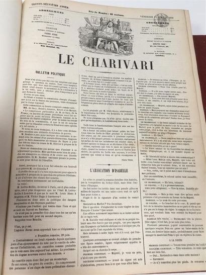 null CHARIVARI, Paris, 31e année, du 1er janvier 1862 au 30 juin 1862 (1er volume)...
