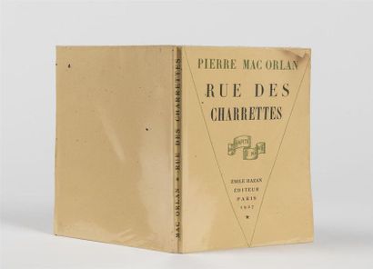 null MAC ORLAN (Pierre), RUE DES CHARRETTES, Paris, Hazan, 1927. In-8, 89 pp. 
Broché....
