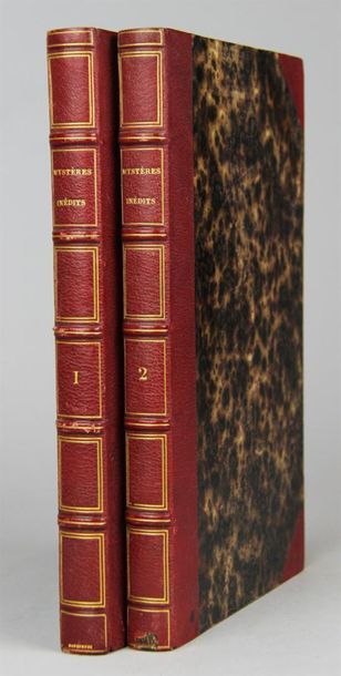 null JUBINAL (Achille). Mystères inédits du quinzième siècle. Paris, Téchener, 1837....