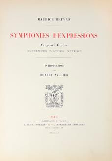 null HEYMAN (Maurice). Symphonies d'expression. 26 études dessinées d'après nature....