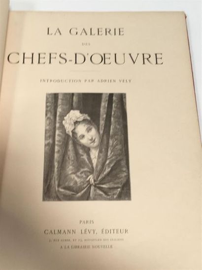 null LEVY (Adrien (intro.)), LA GALERIE DES CHEFS-D'OEUVRE, Paris, Calmann-Levy,...