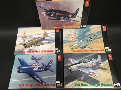 null HOBBY CRAFT lot de 5 maquettes d'avions France, Vietnam, Russie et Philippine
Echelle...
