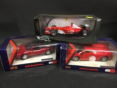 null Lot de 3 voitures 1/18 dont 2 Trophée Ferrari
Formule 1 Schumacher