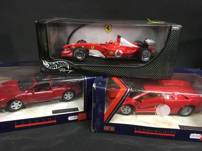 null Lot de 3 voitures 1/18 dont 2 Trophée Ferrari
Formule 1 Schumacher