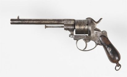 null Revolver à broche type Lefaucheux, civil.
Mécanisme en état de fonctionnement,...