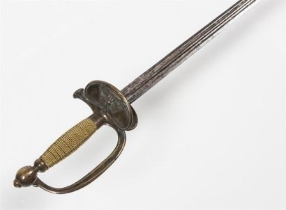 null Epée d'officier (modèle 1852) de la garde impériale, Second Empire, avec garniture...