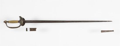null Epée d'officier (modèle 1852) de la garde impériale, Second Empire, avec garniture...